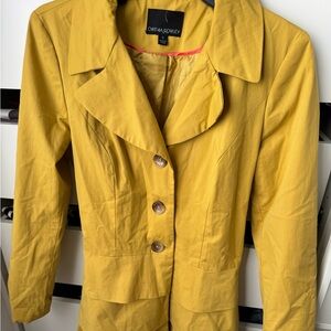 Cynthia Rowley Mustard Yellow Blazer